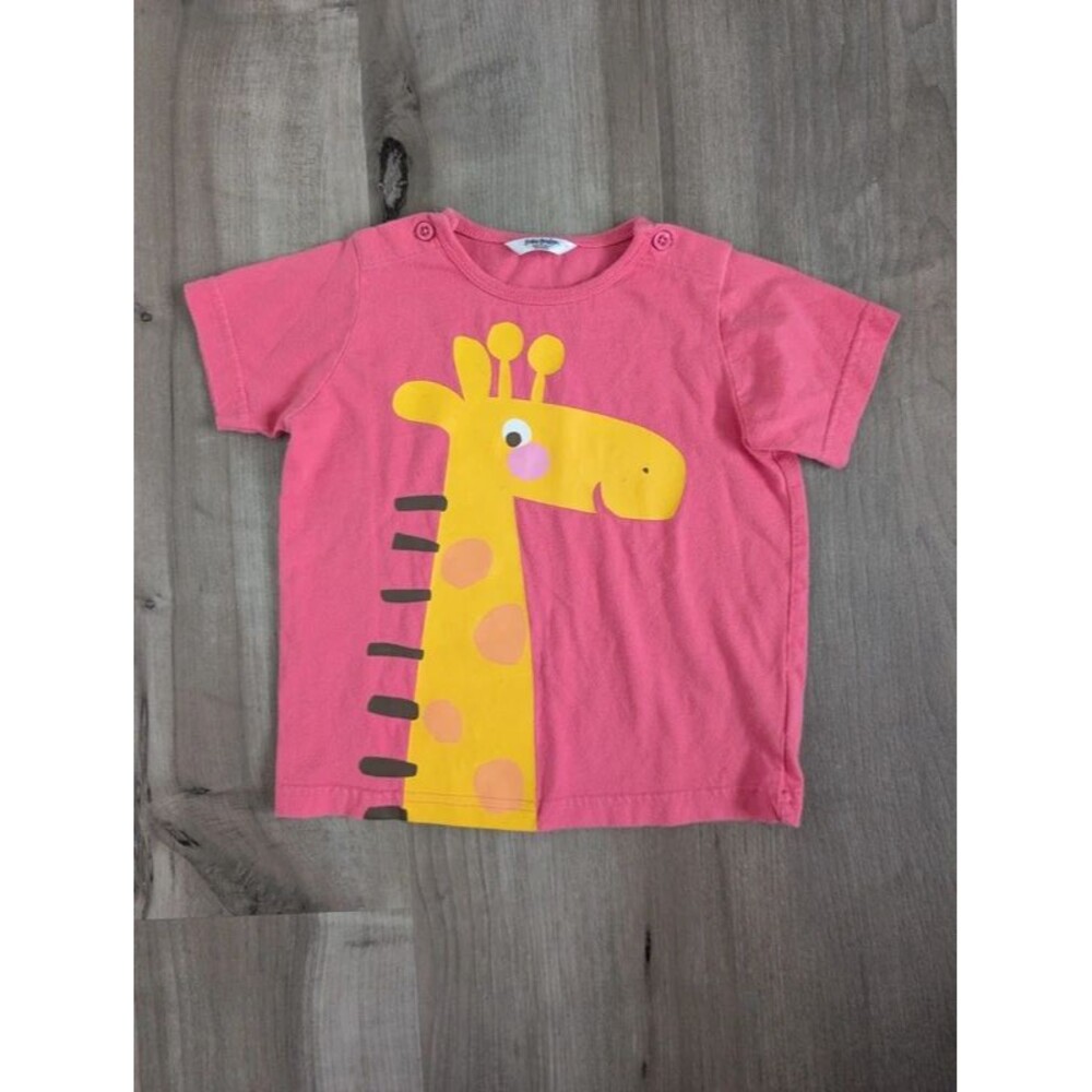 Mini Boden Pink Giraffe Tshirt, 18-24m (U2)